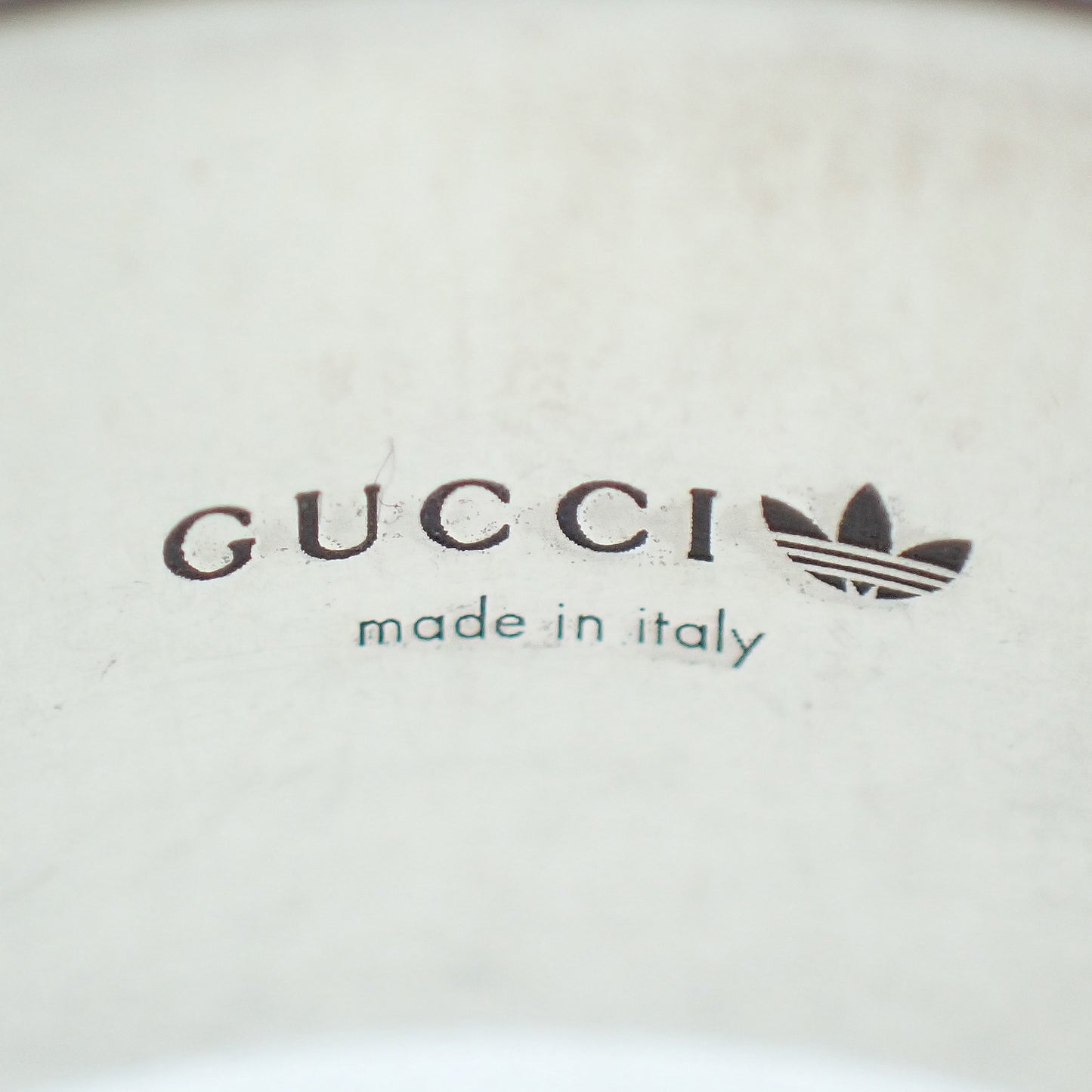 GUCCI グッチ × アディダス エングレービング リング 17号 Sv925 メンズ リング 指輪