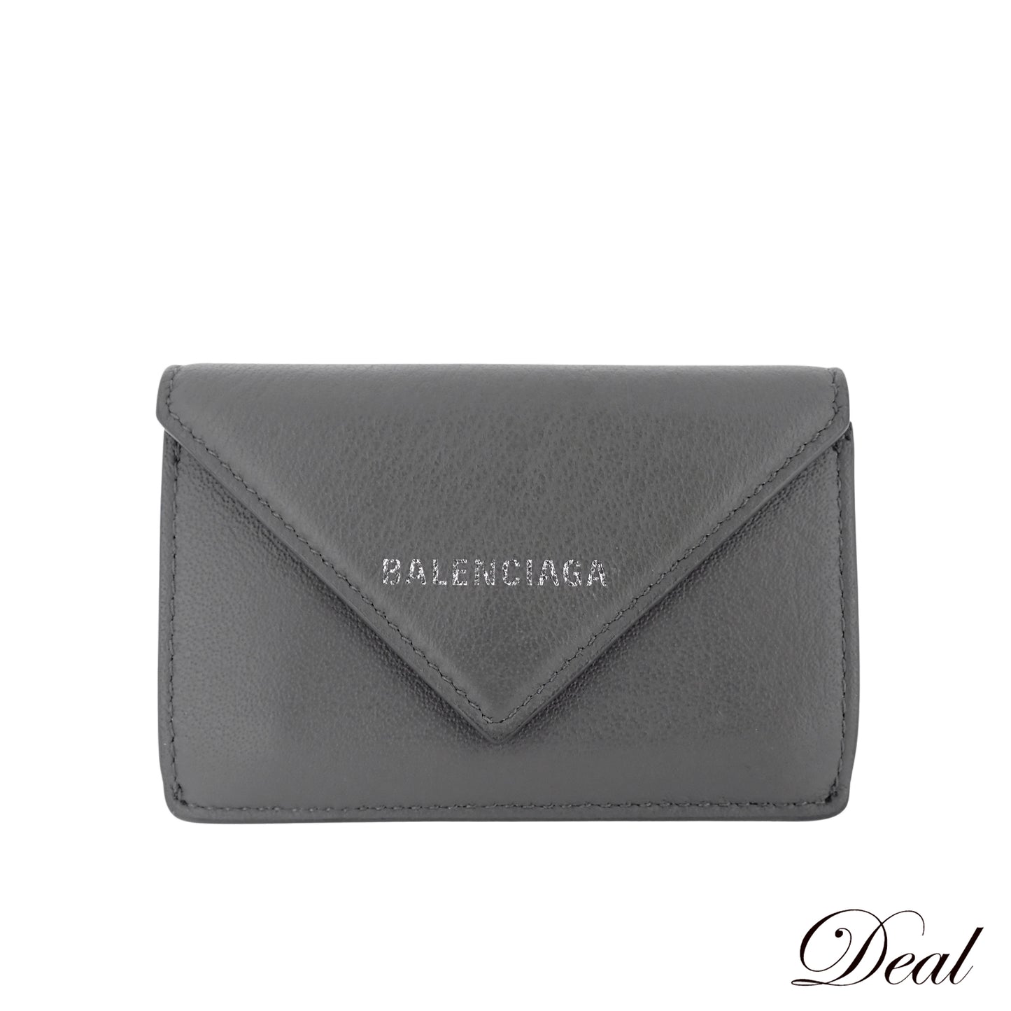 BALENCIAGA バレンシアガ ペーパー ミニウォレット 391446-DLQ0N-1215 グレー レディース 三つ折り財布