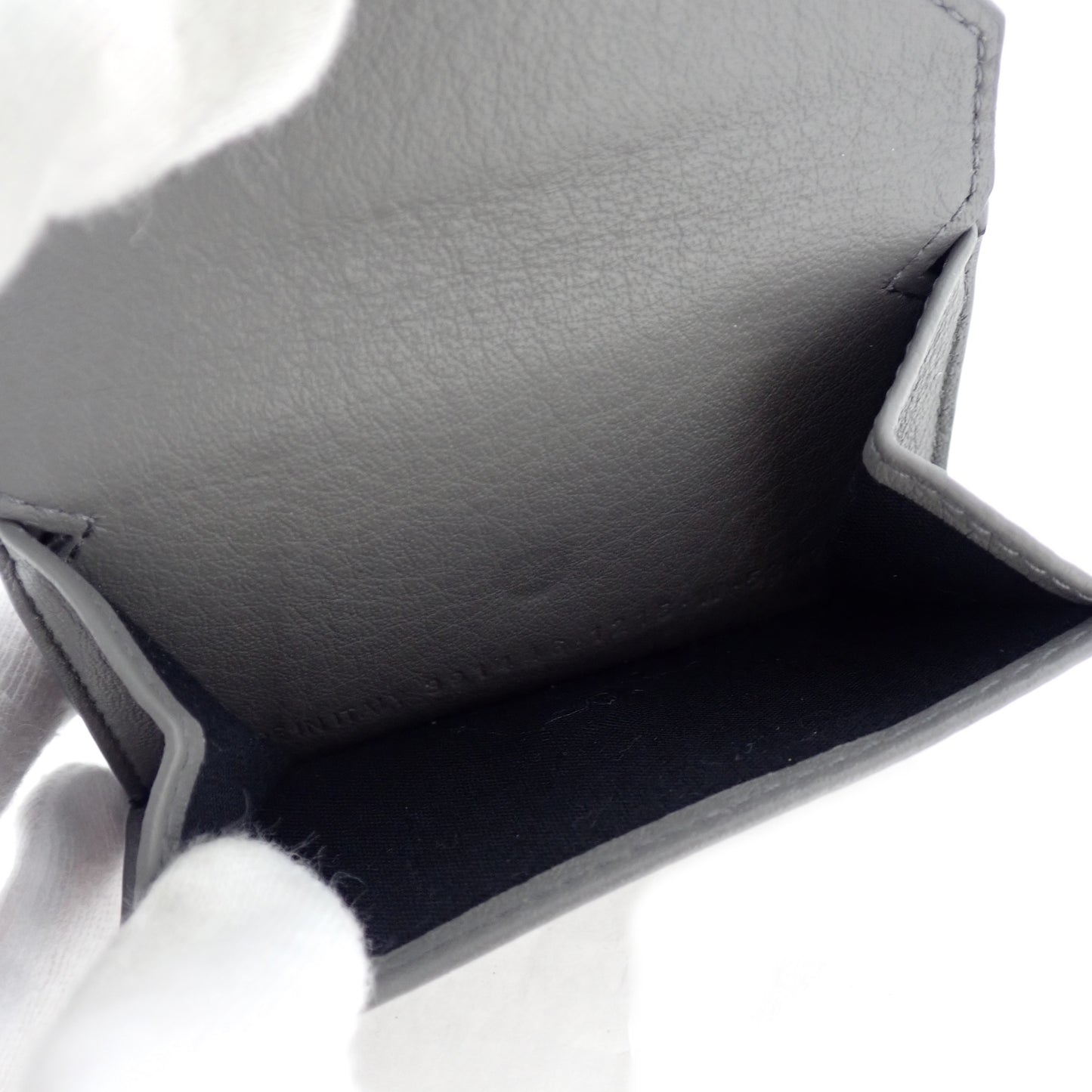 BALENCIAGA バレンシアガ ペーパー ミニウォレット 391446-DLQ0N-1215 グレー レディース 三つ折り財布