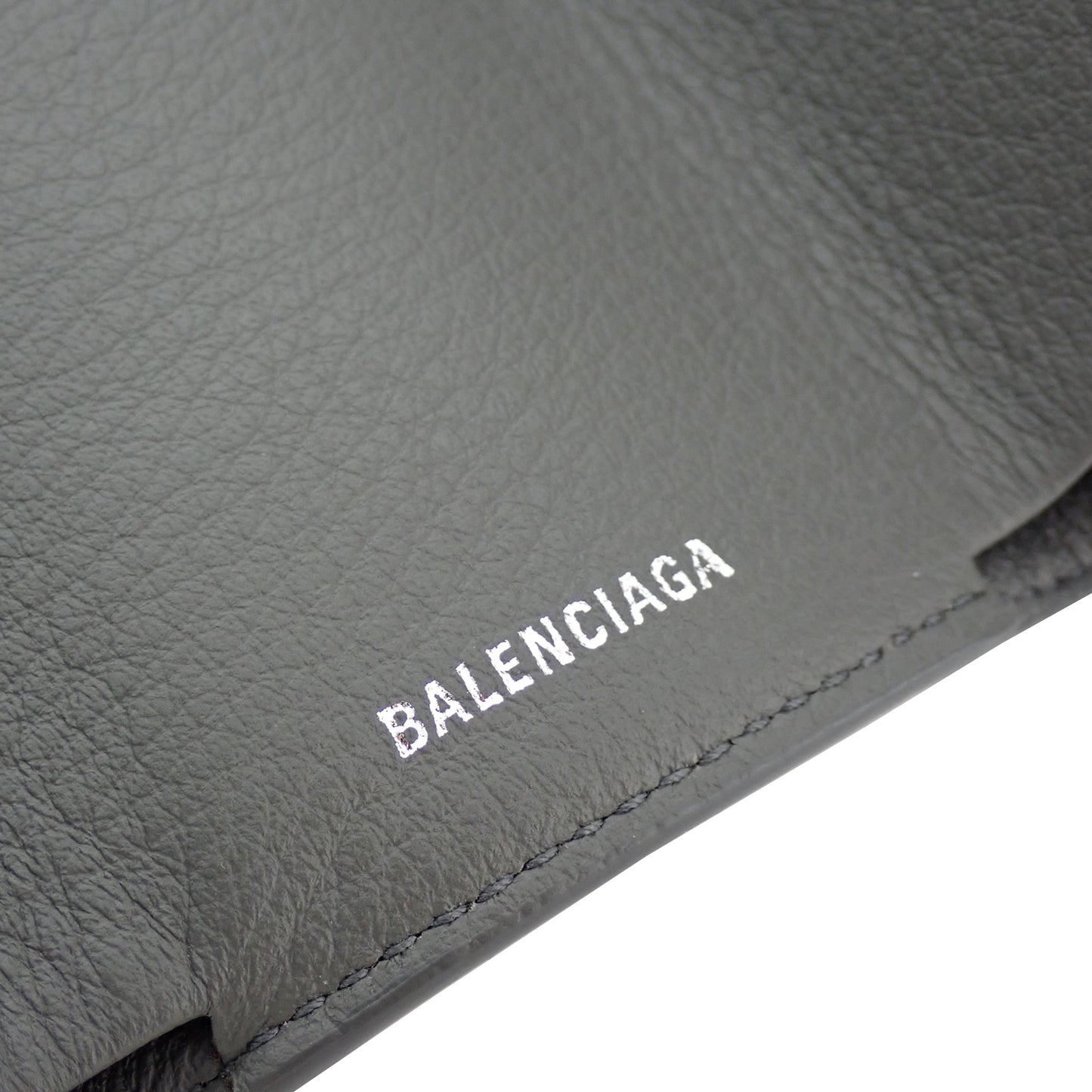 BALENCIAGA バレンシアガ ペーパー ミニウォレット 391446-DLQ0N-1215 グレー レディース 三つ折り財布