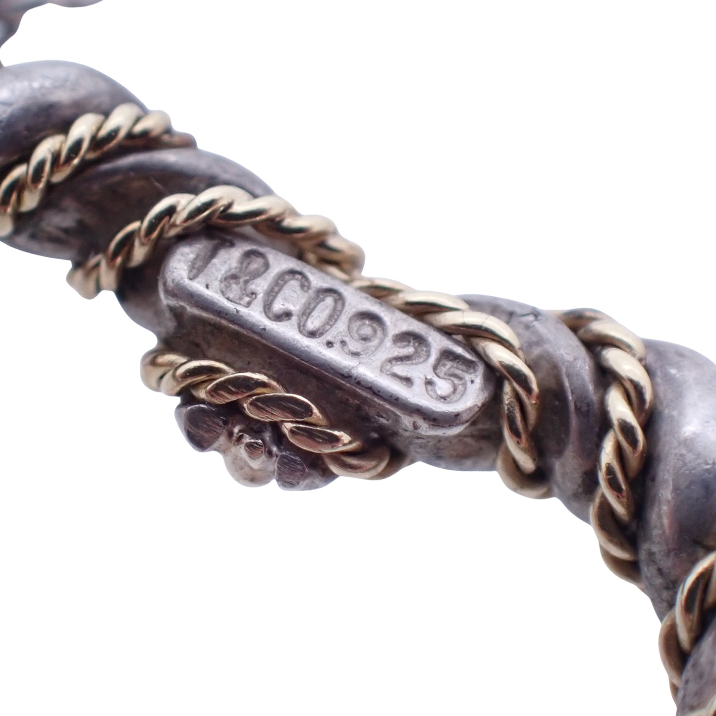 TIFFANY&Co. ティファニー ツイスト ハート コンビ K18YG Sv925 シルバー レディース ネックレス