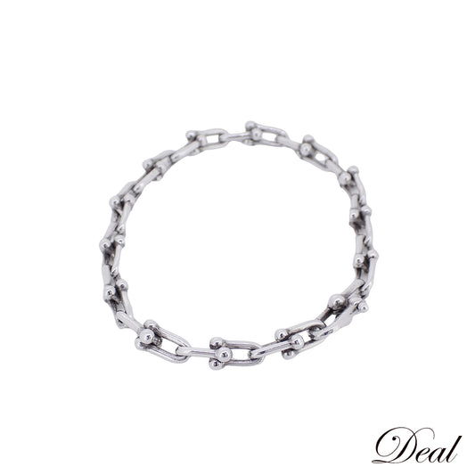 TIFFANY&Co. ティファニー ハードウェア スモール リンク スターリングシルバー 60153085 レディース ブレスレット