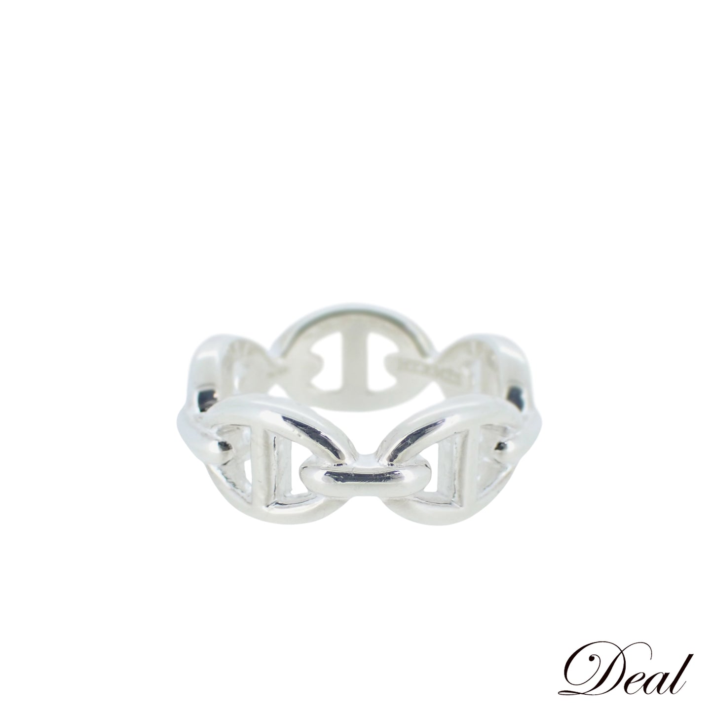 HERMES エルメス シェーヌ ダンクル アンシェネ PM Sv925 H109507B 9号 #49 レディース リング 指輪