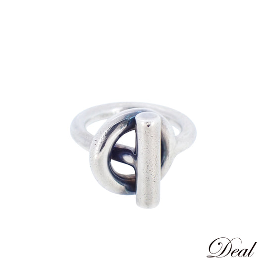 HERMES エルメス エシャペ MM Sv925 H103658B 約10.5号 #51 レディース リング 指輪