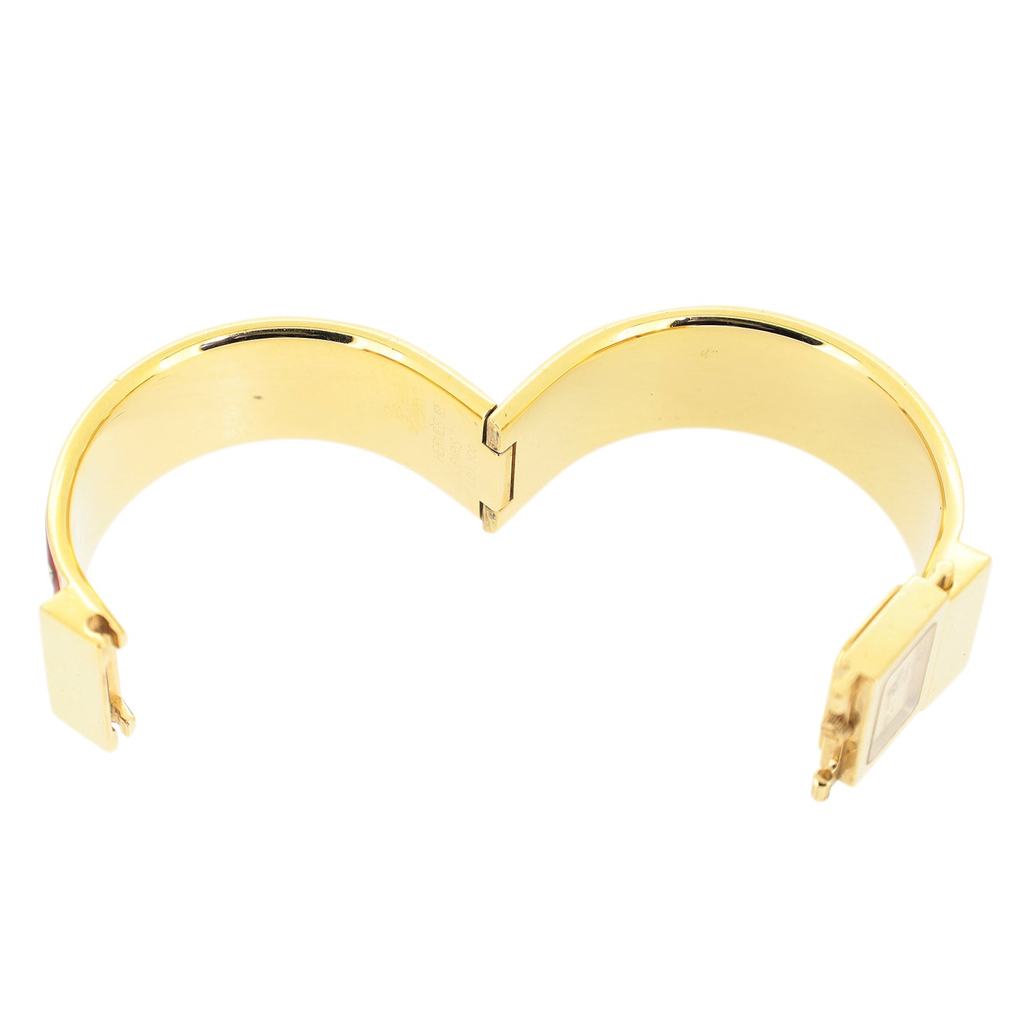 HERMES エルメス ロケ バングル ウォッチ L01.201 七宝焼き レディース 腕時計