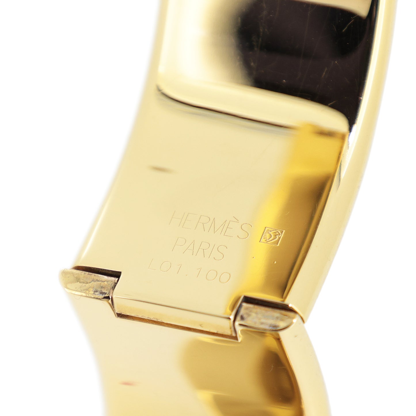 HERMES エルメス ロケ バングル ウォッチ L01.201 七宝焼き レディース 腕時計