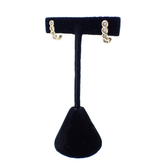 K18YG ダイヤモンド デザイン 0.5ct 3.7g レディース ピアス