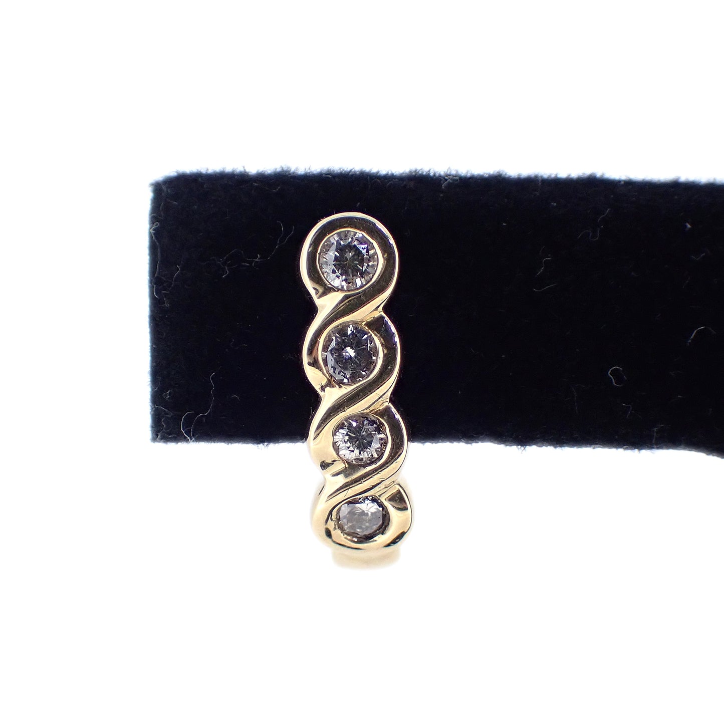 K18YG ダイヤモンド デザイン 0.5ct 3.7g レディース ピアス