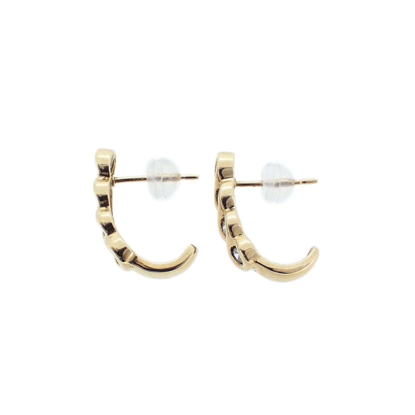 K18YG ダイヤモンド デザイン 0.5ct 3.7g レディース ピアス