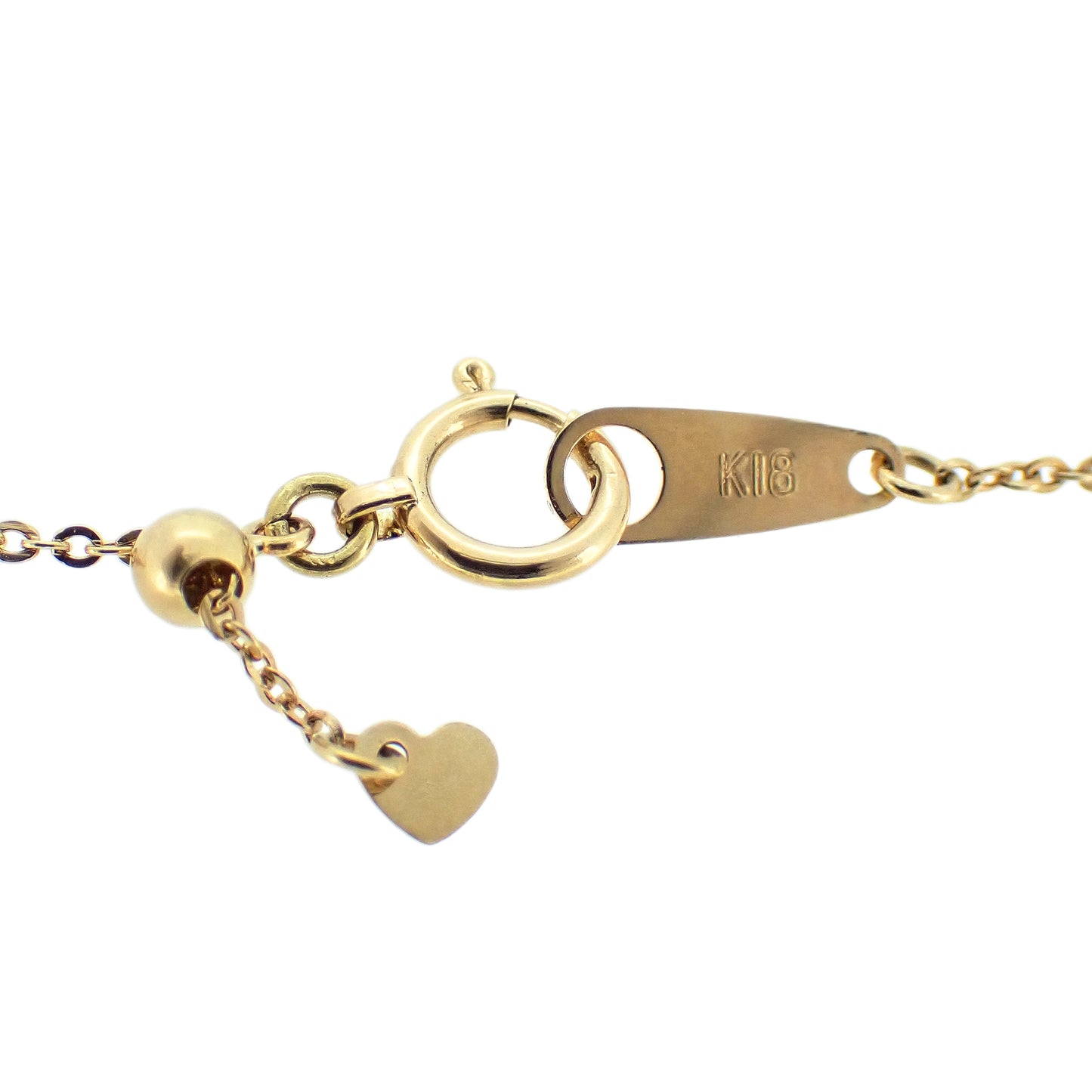 K18YG ダイヤモンド デザイン 0.22ct 3.8g ゴールド レディース ネックレス