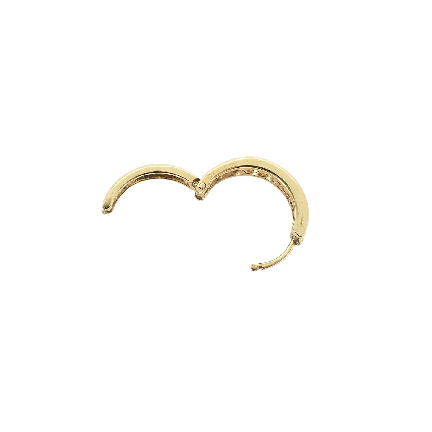 K18YG ダイヤモンド フープ 0.3ct 2.8g ゴールド レディース ピアス