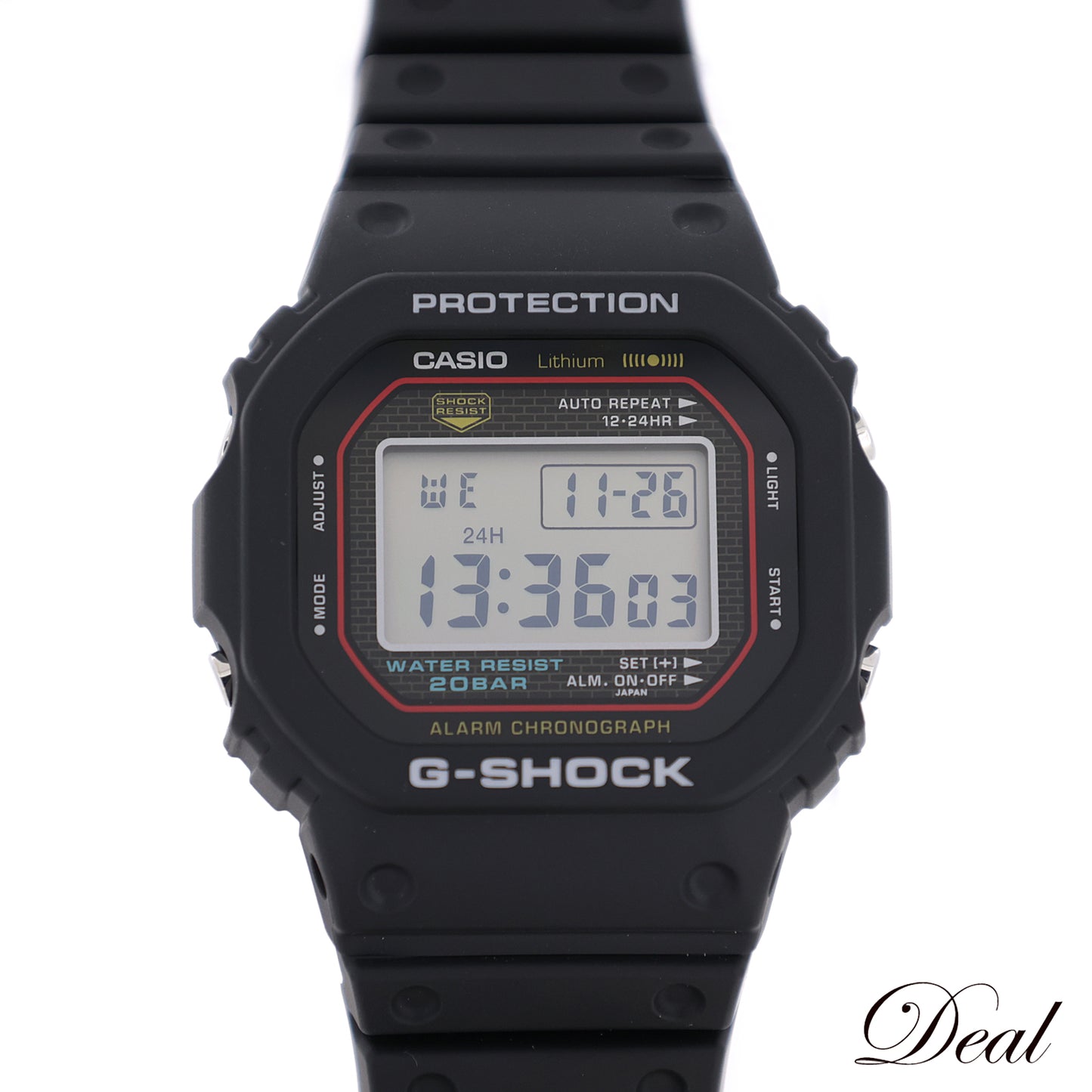 美品 CASIO カシオ Gショック DW-5000R-IAJF 初代Gショック復刻モデル スクリューバック メンズ 腕時計