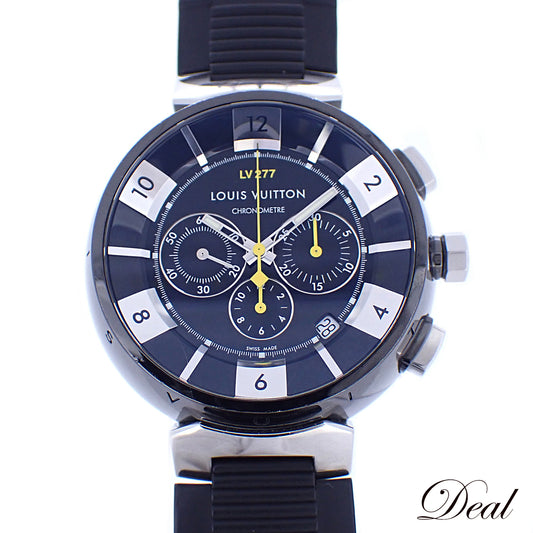 LOUIS VUITTON ルイ・ヴィトン タンブール インブラック クロノグラフ Q114K メンズ 腕時計
LV