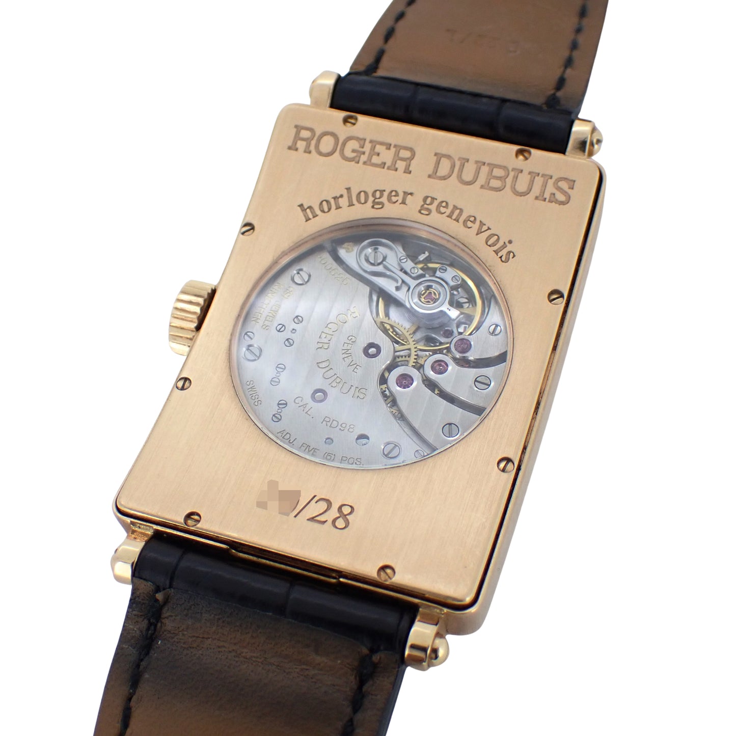 28本限定 K18RG ROGER DUBUIS ロジェデュブイ マッチモア スモールセコンド M32 98 5 メンズ 腕時計
