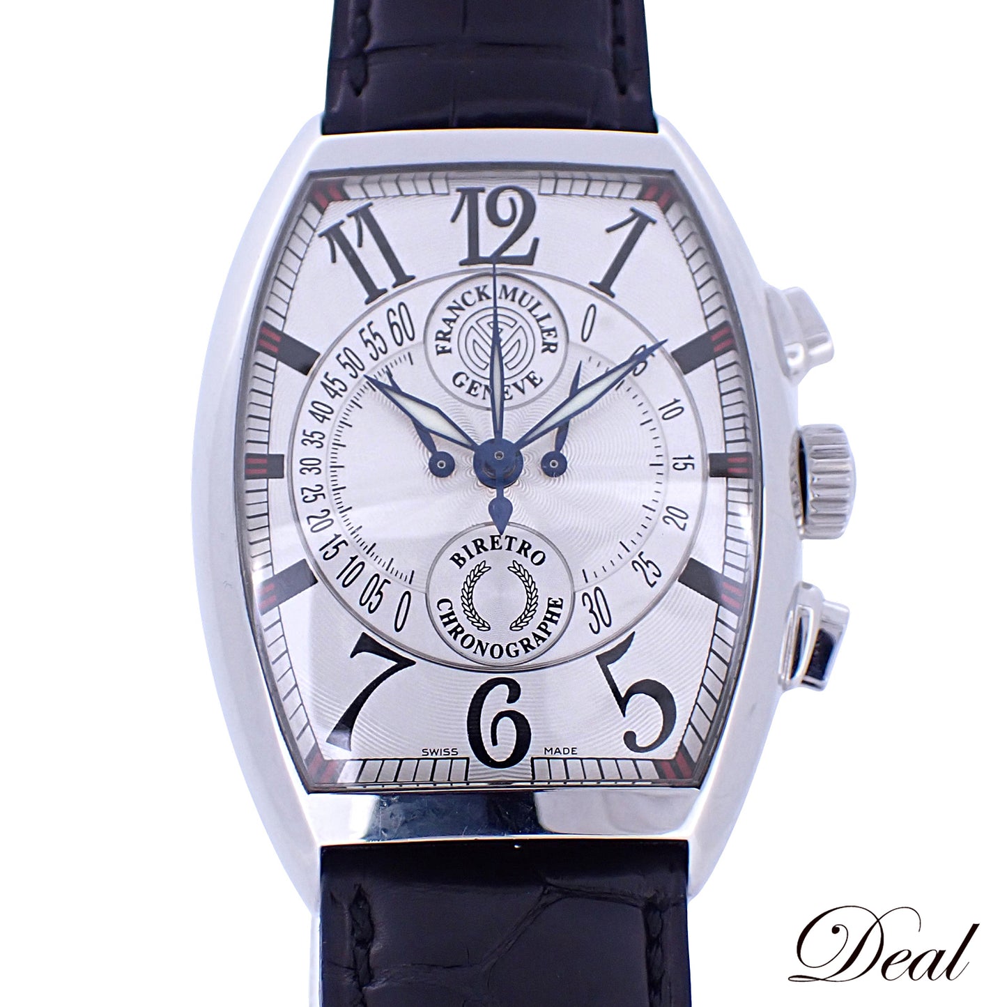 FRANCK MULLER フランクミュラー トノーカーベックス ビーレトロセコンド クロノグラフ 7850CCB メンズ 腕時計