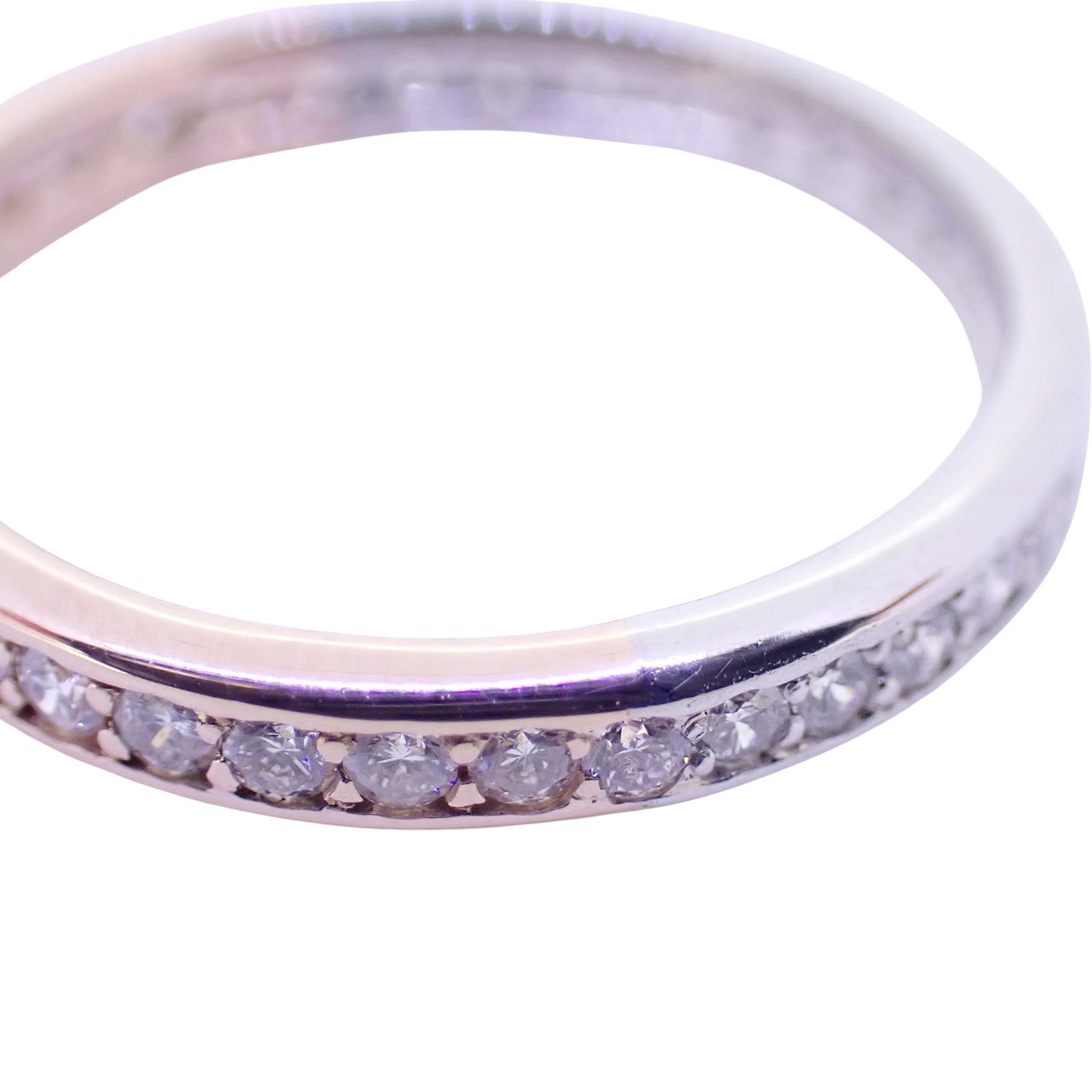 フルエタニティ ダイヤ コンビ Pt900 K18PG 3.0g 12号 マルチカラー レディース リング 指輪