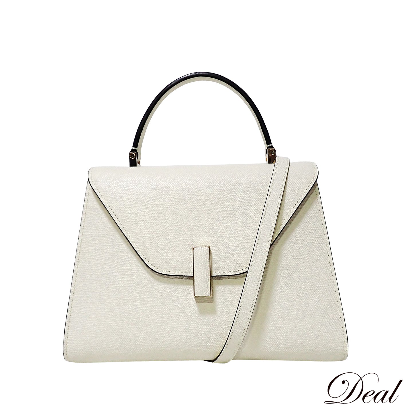 Valextra ヴァレクストラ イジィデ トップハンドル ミディアム 2way ホワイト レディース ハンドバッグ