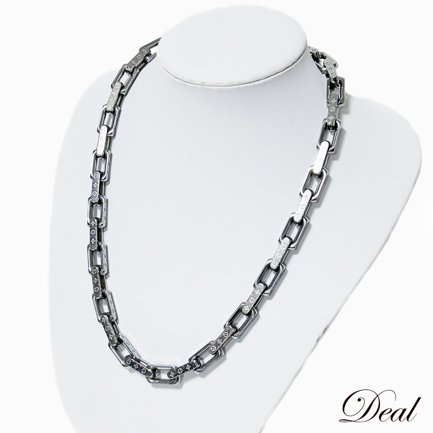 LOUIS VUITTON ルイ・ヴィトン コリエ チェーン モノグラム M00307 シルバー メンズ ネックレス
LV