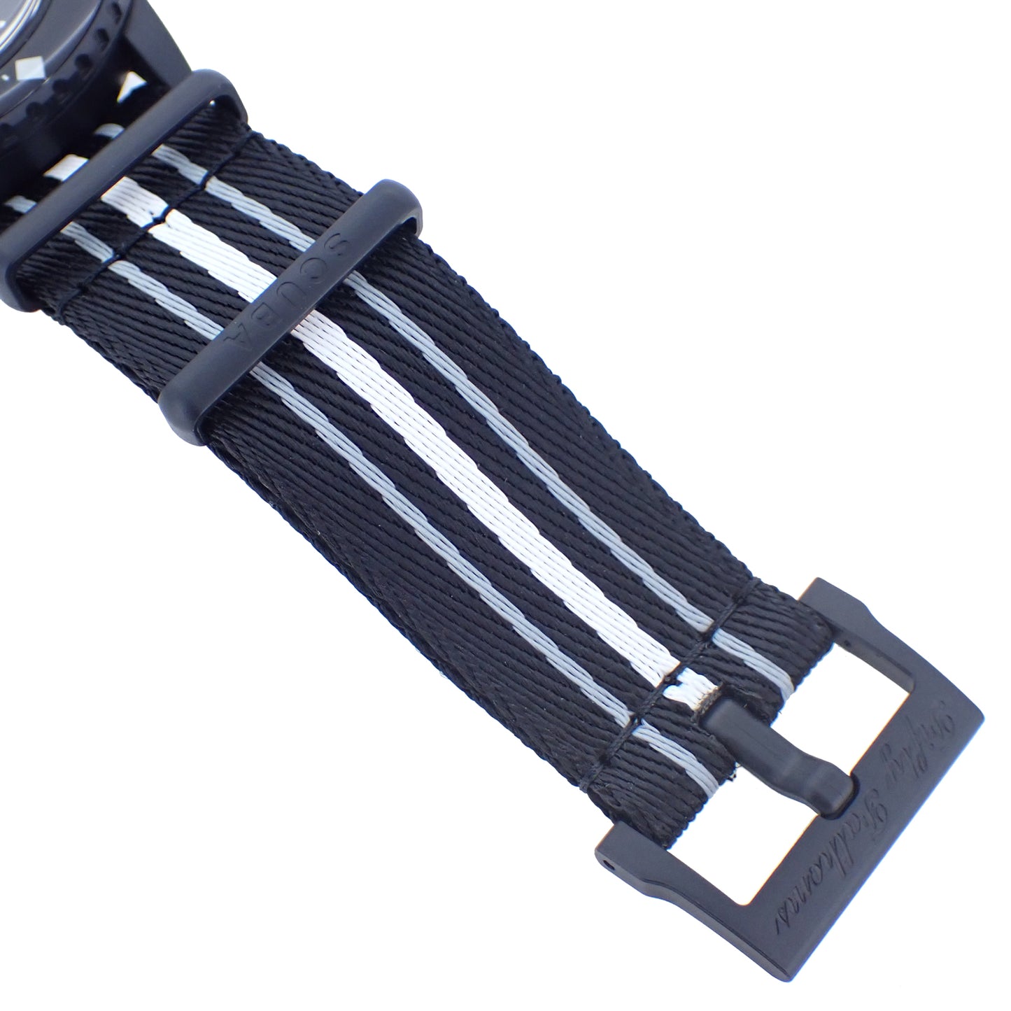 未使用 保管品 Swatch スウォッチ ブランパン スキューバ S035B400 フィフティファゾムス オーシャンオブストーム メンズ 腕時計