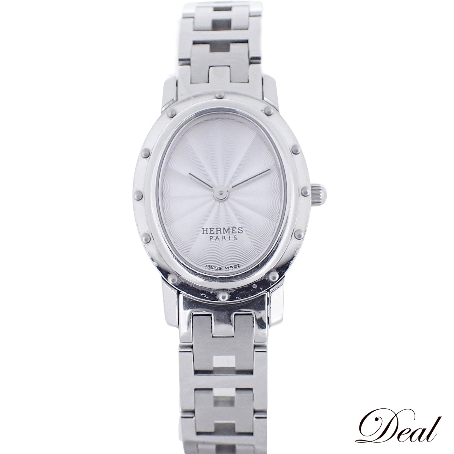 HERMES エルメス クリッパー オーバル CO1.210 レディース 腕時計