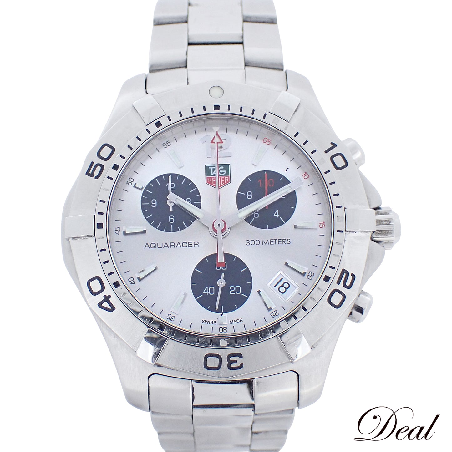 TAG HEUER タグホイヤー アクアレーサー クロノグラフ クォーツ CAF1111.BA0803 メンズ 腕時計