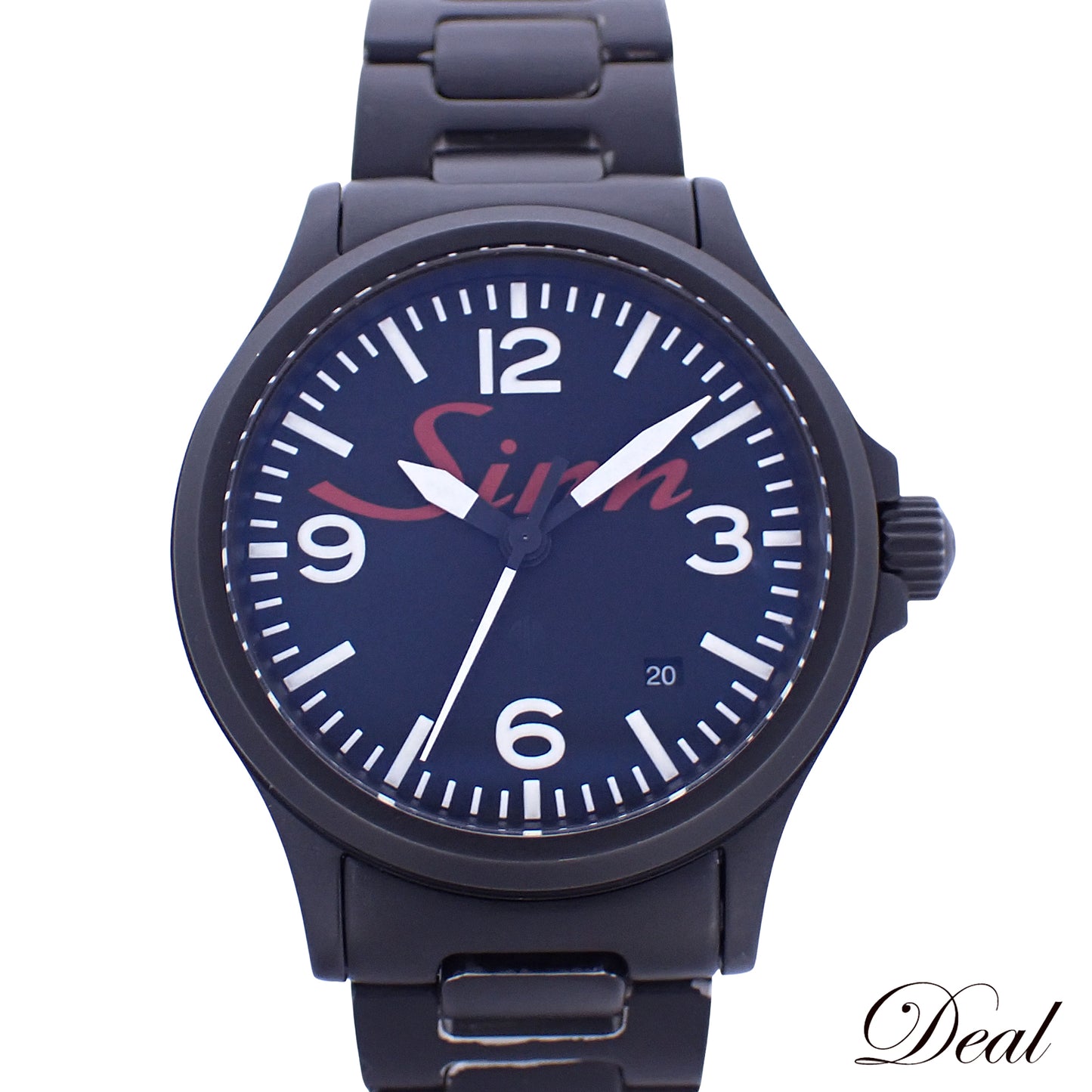 丸井限定 Sinn ジン ビックロゴ オールブラック 656.S.M メンズ 腕時計