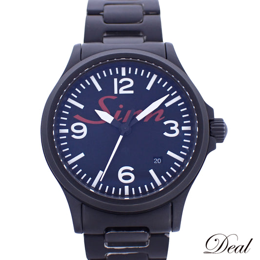 丸井限定 Sinn ジン ビックロゴ オールブラック 656.S.M メンズ 腕時計