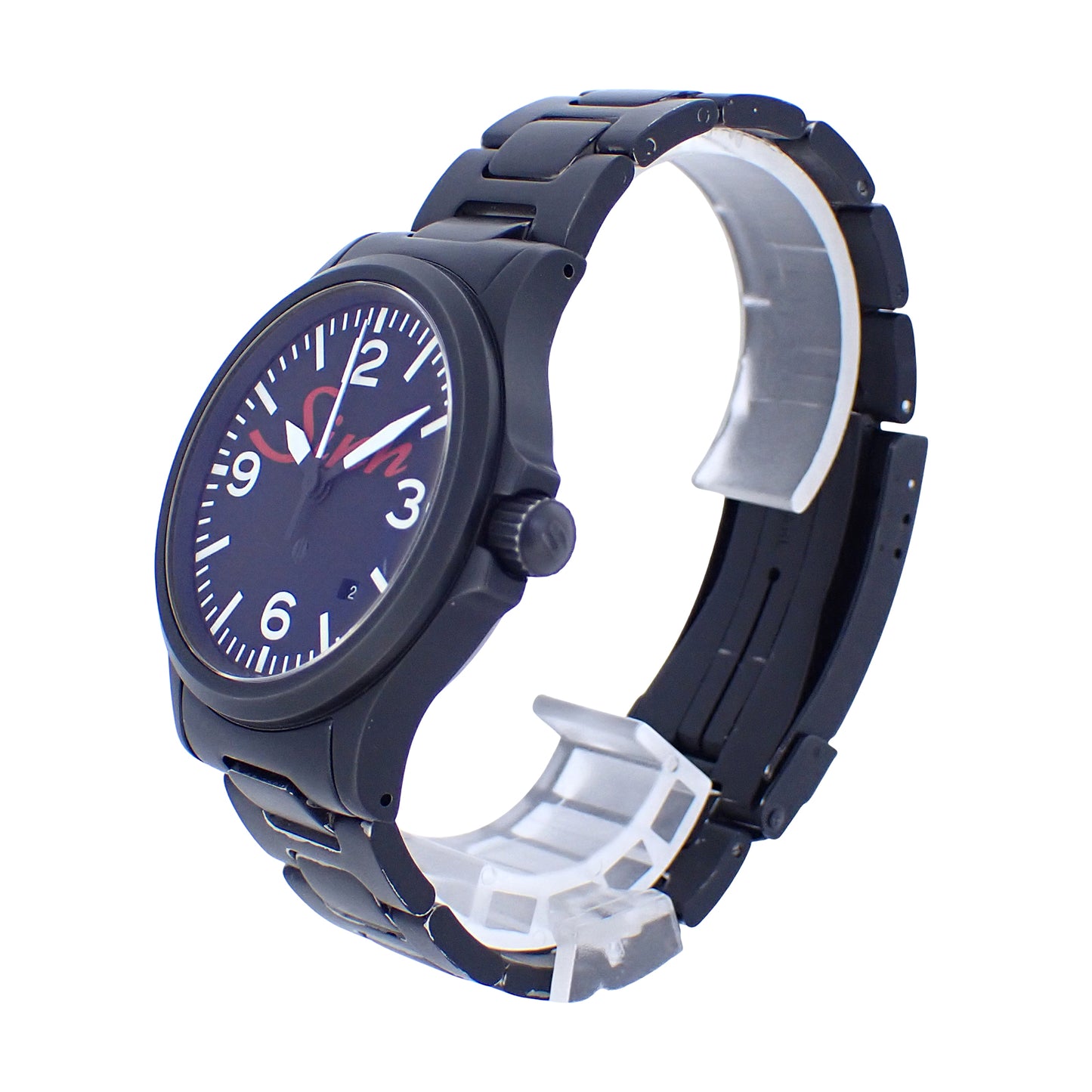 丸井限定 Sinn ジン ビックロゴ オールブラック 656.S.M メンズ 腕時計