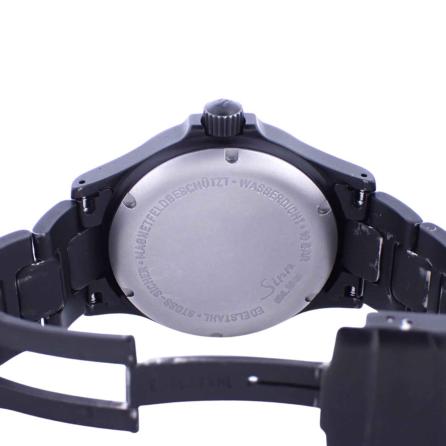 丸井限定 Sinn ジン ビックロゴ オールブラック 656.S.M メンズ 腕時計