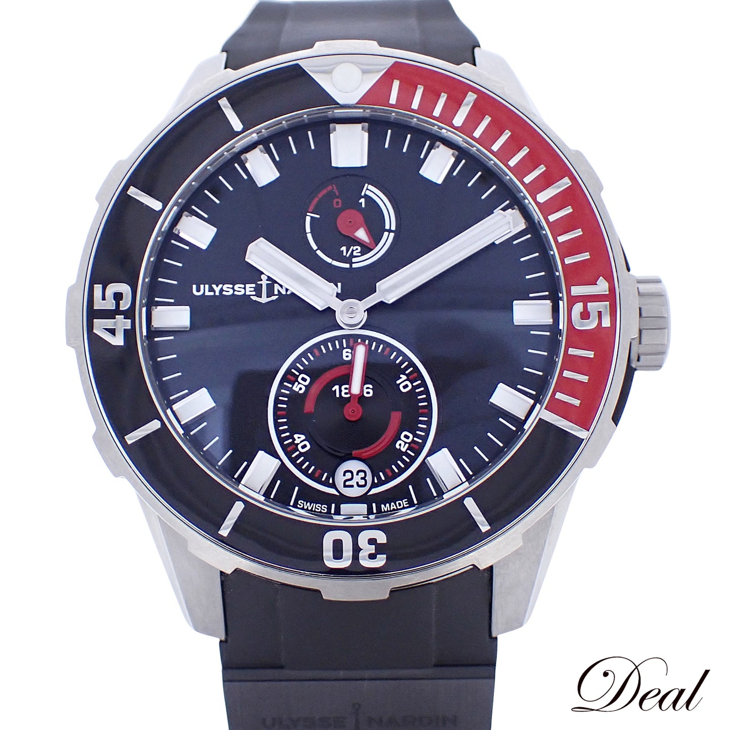 YOSHIDA限定50本 ULYSSE NARDIN ユリスナルダン ダイバー クロノメーター 1183-170/92-J.2 メンズ 腕時計