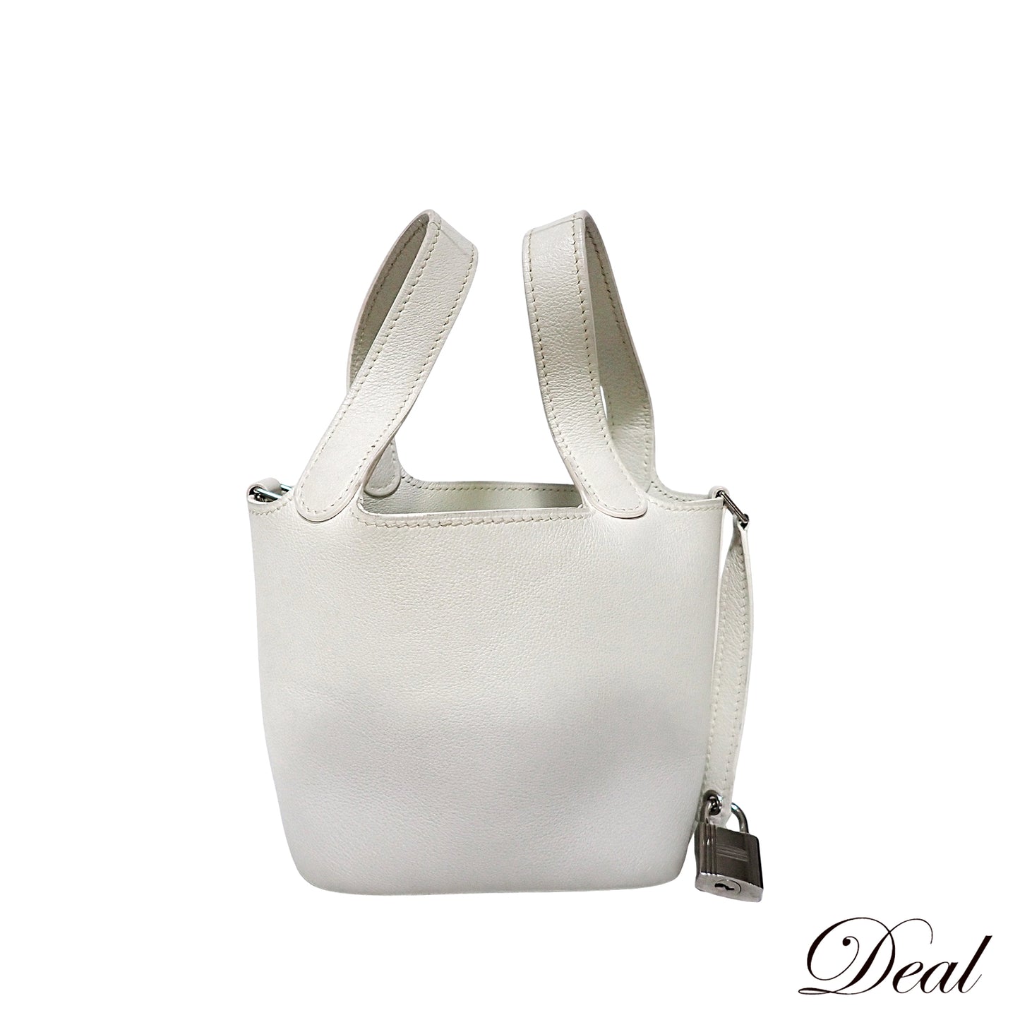 HERMES エルメス ピコタン ミクロ ホワイト レディース ハンドバッグ