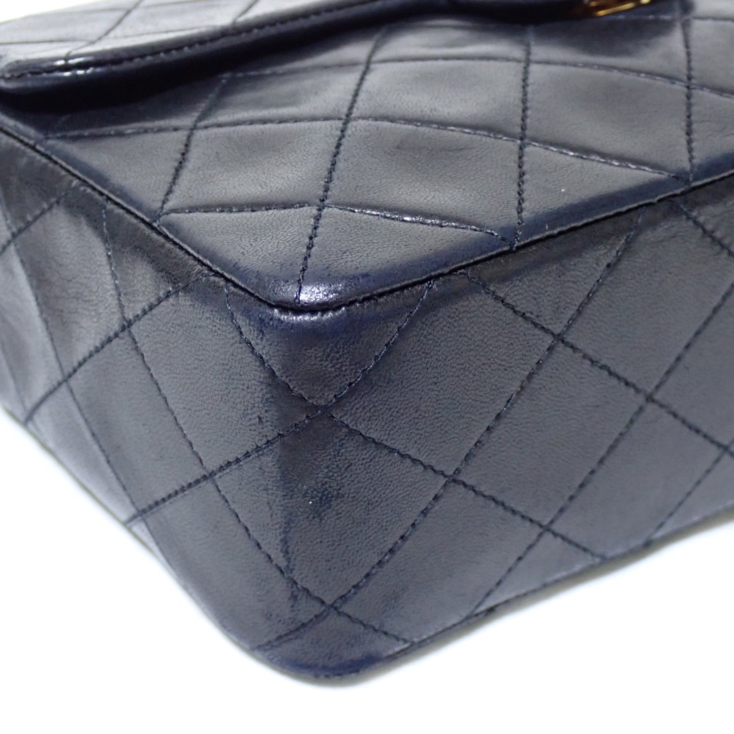 CHANEL シャネル ミニマトラッセ シングルチェーン シングルフラップ ゴールド 保あり ブラック レディース ショルダーバッグ