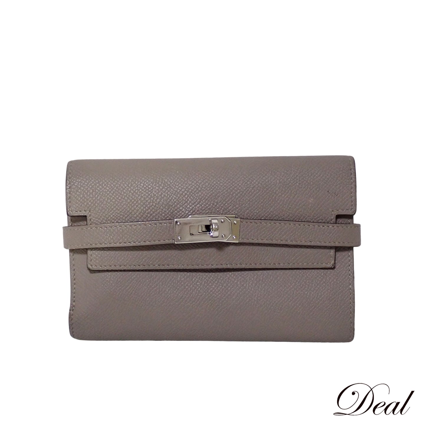 HERMES エルメス ケリー ウォレット ミディアム エトゥープ ベージュ レディース 三つ折り財布