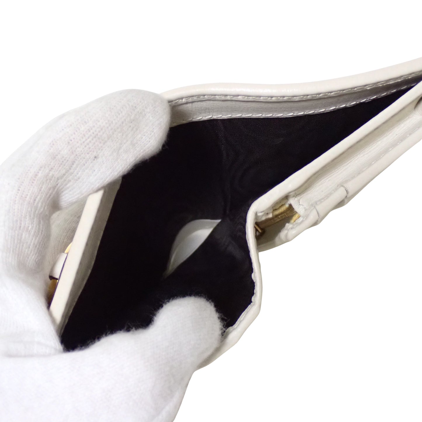 GUCCI グッチ GG スプルーム ホースビット 1955 ベージュ レディース 二つ折り財布