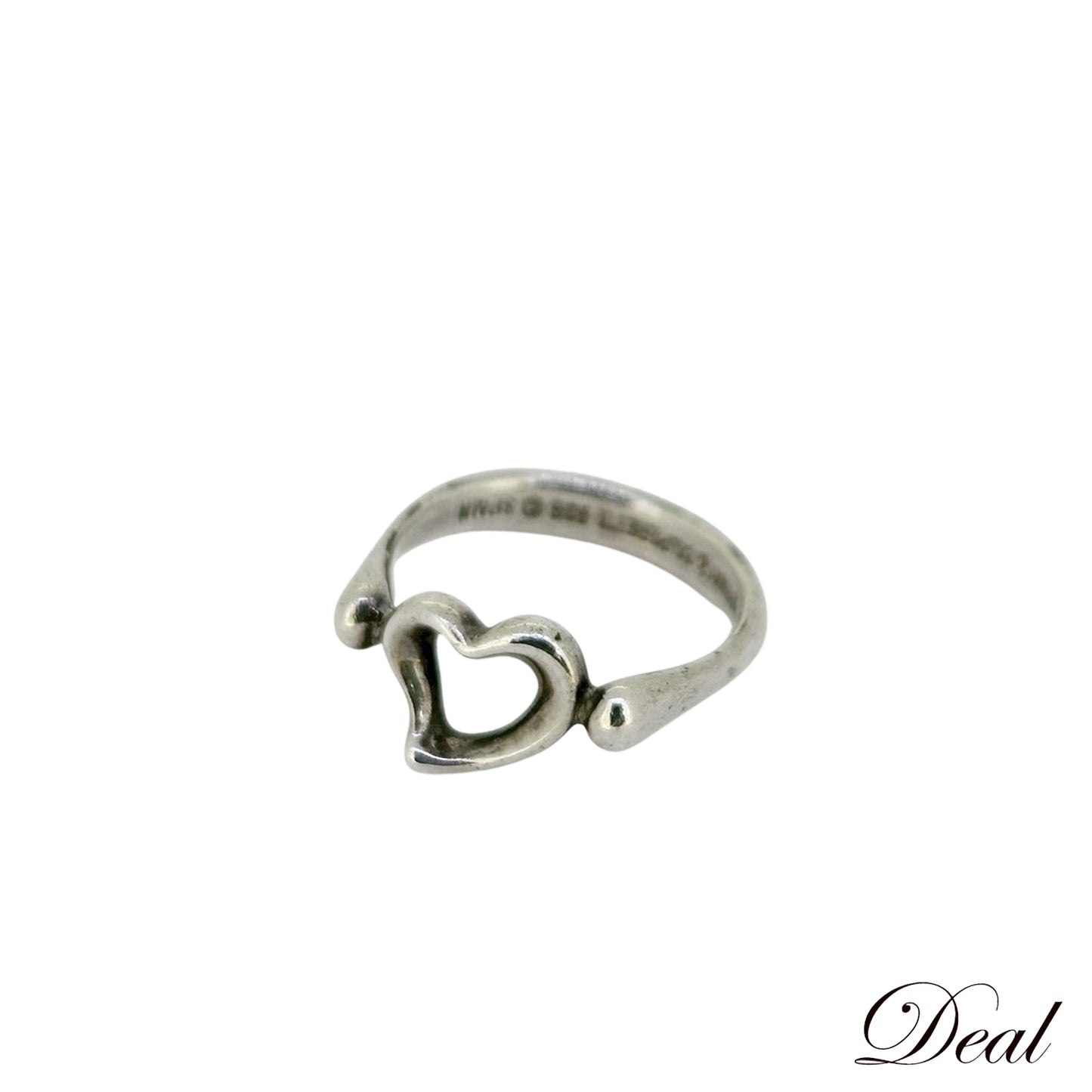 TIFFANY&Co. ティファニー オープンハート Sv925 8号 シルバー レディース リング 指輪