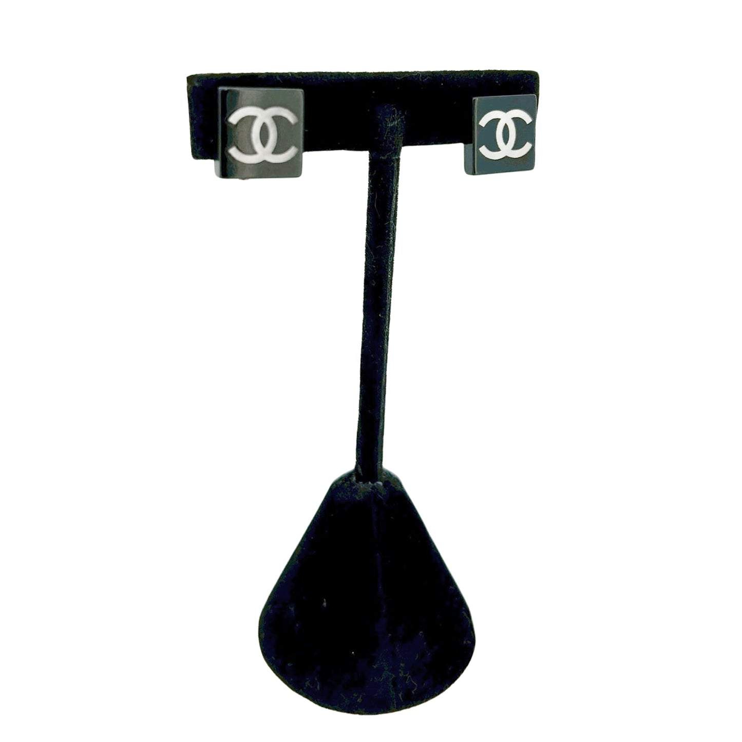 CHANEL シャネル ココマーク スクエア 03A ブラック レディース イヤリング