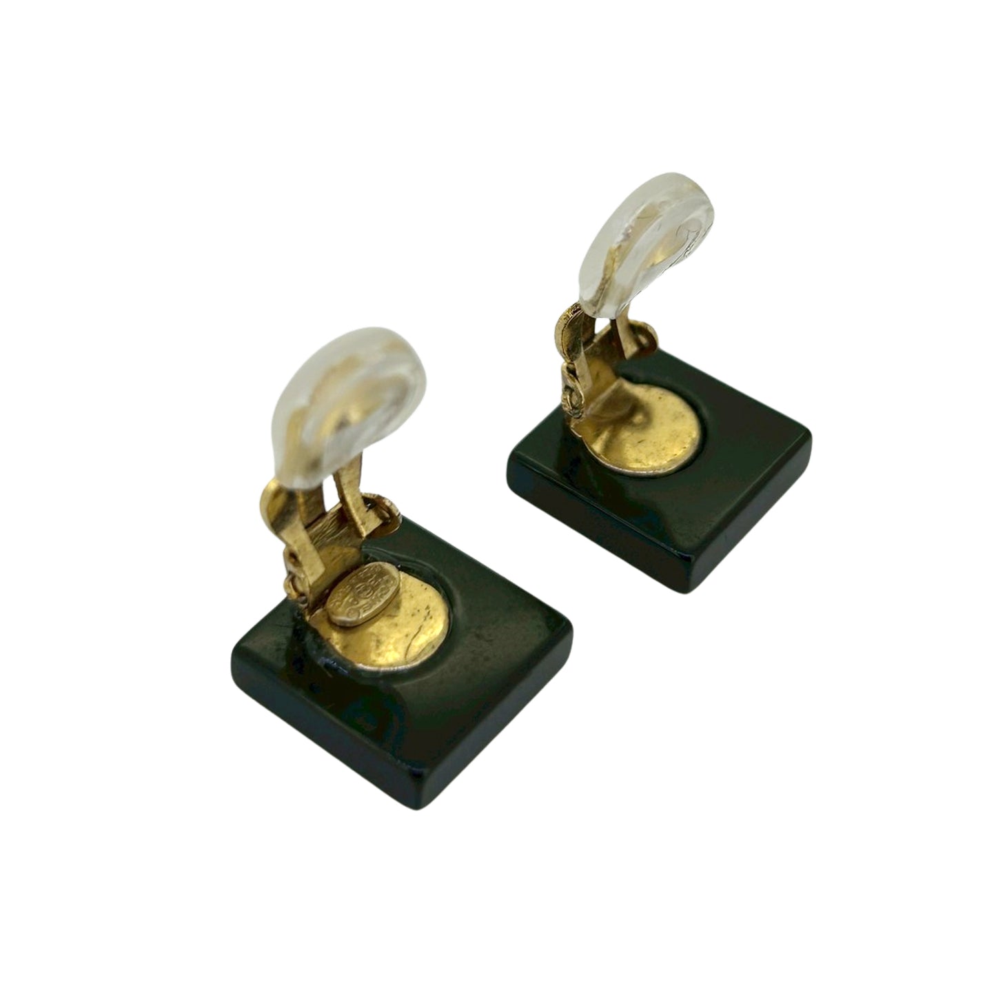 CHANEL シャネル ココマーク スクエア 03A ブラック レディース イヤリング