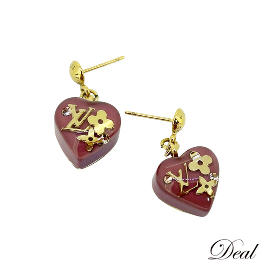 LOUIS VUITTON ルイ・ヴィトン ブークルドレイユ クール アンクルージョン M66210 ハート モノグラム パープル レディース ピアス
LV