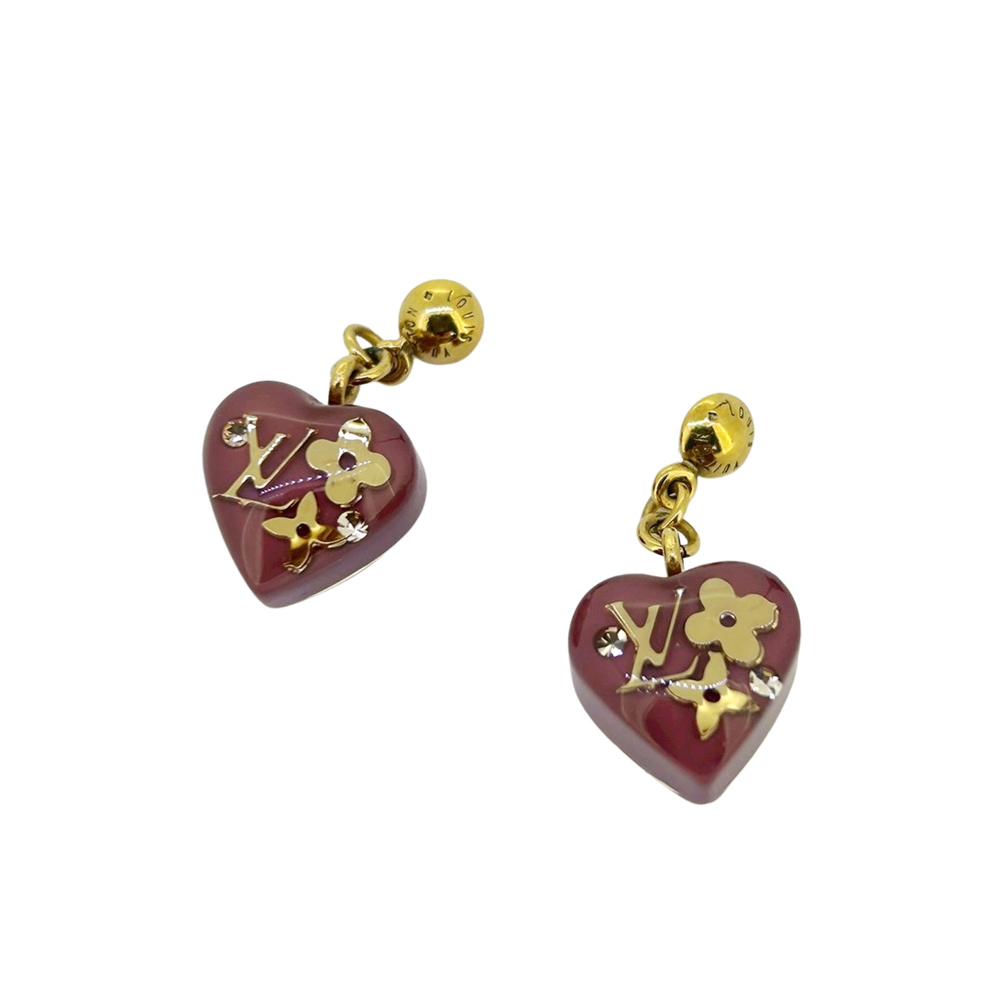 LOUIS VUITTON ルイ・ヴィトン ブークルドレイユ クール アンクルージョン M66210 ハート モノグラム パープル レディース ピアス
LV