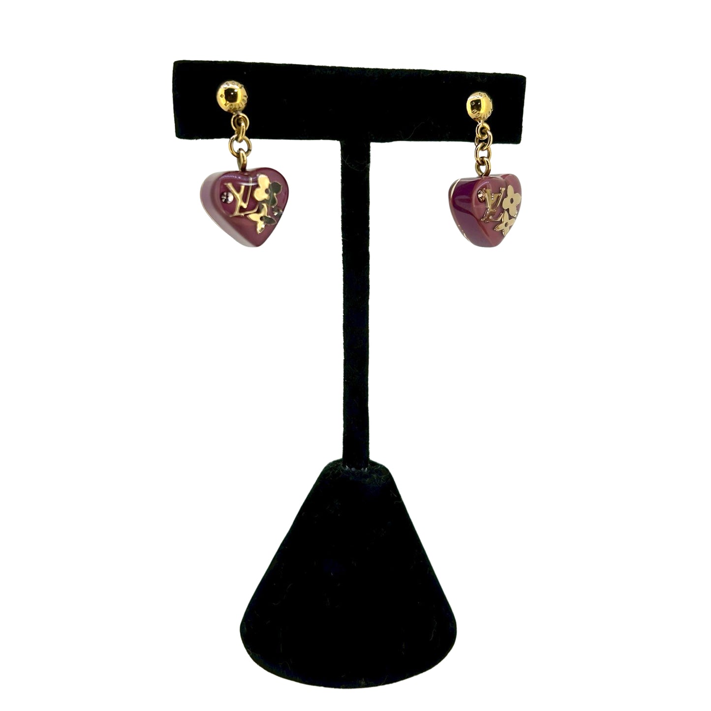 LOUIS VUITTON ルイ・ヴィトン ブークルドレイユ クール アンクルージョン M66210 ハート モノグラム パープル レディース ピアス
LV