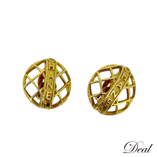 CHANEL シャネル シャネル ロゴ 丸形 ゴールド ヴィンテージ ゴールド レディース イヤリング