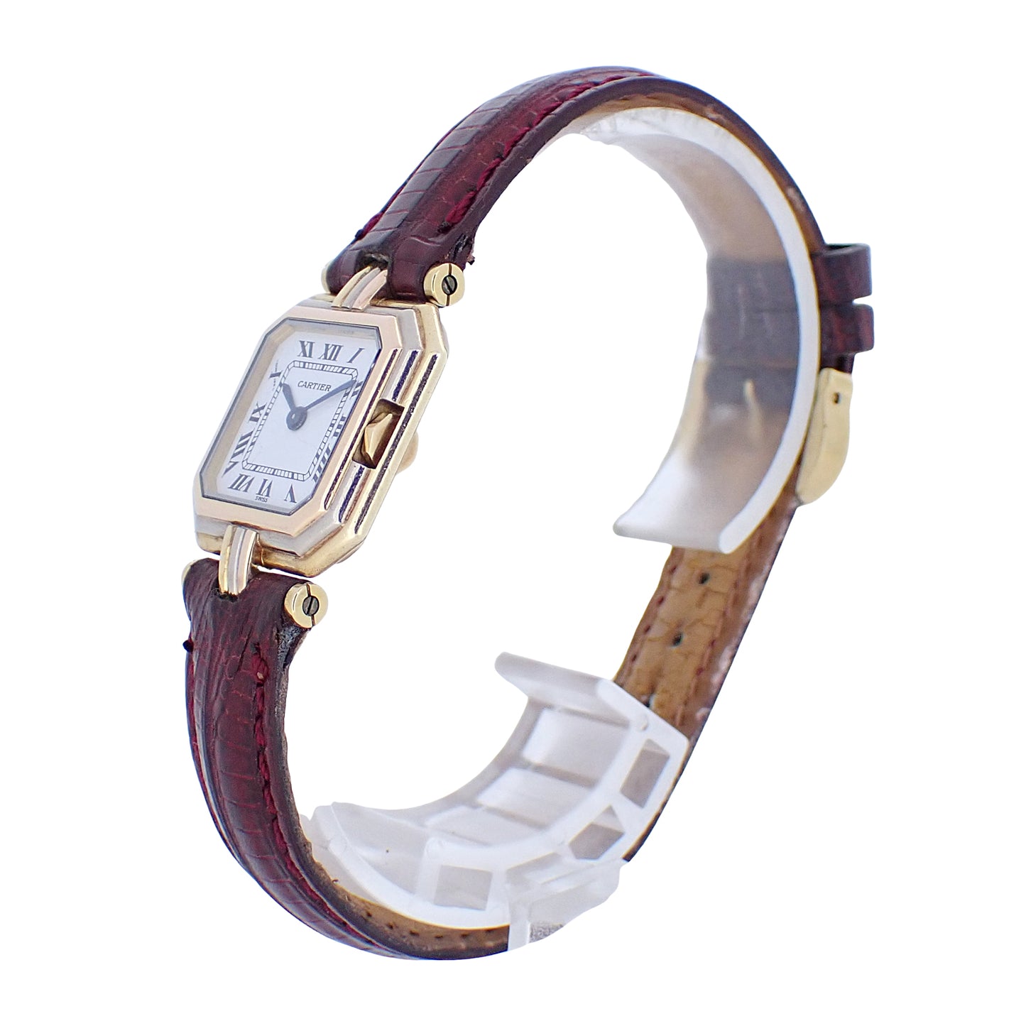 18金無垢 Cartier カルティエ ミニサンチュール トリニティ 66002 レディース 腕時計