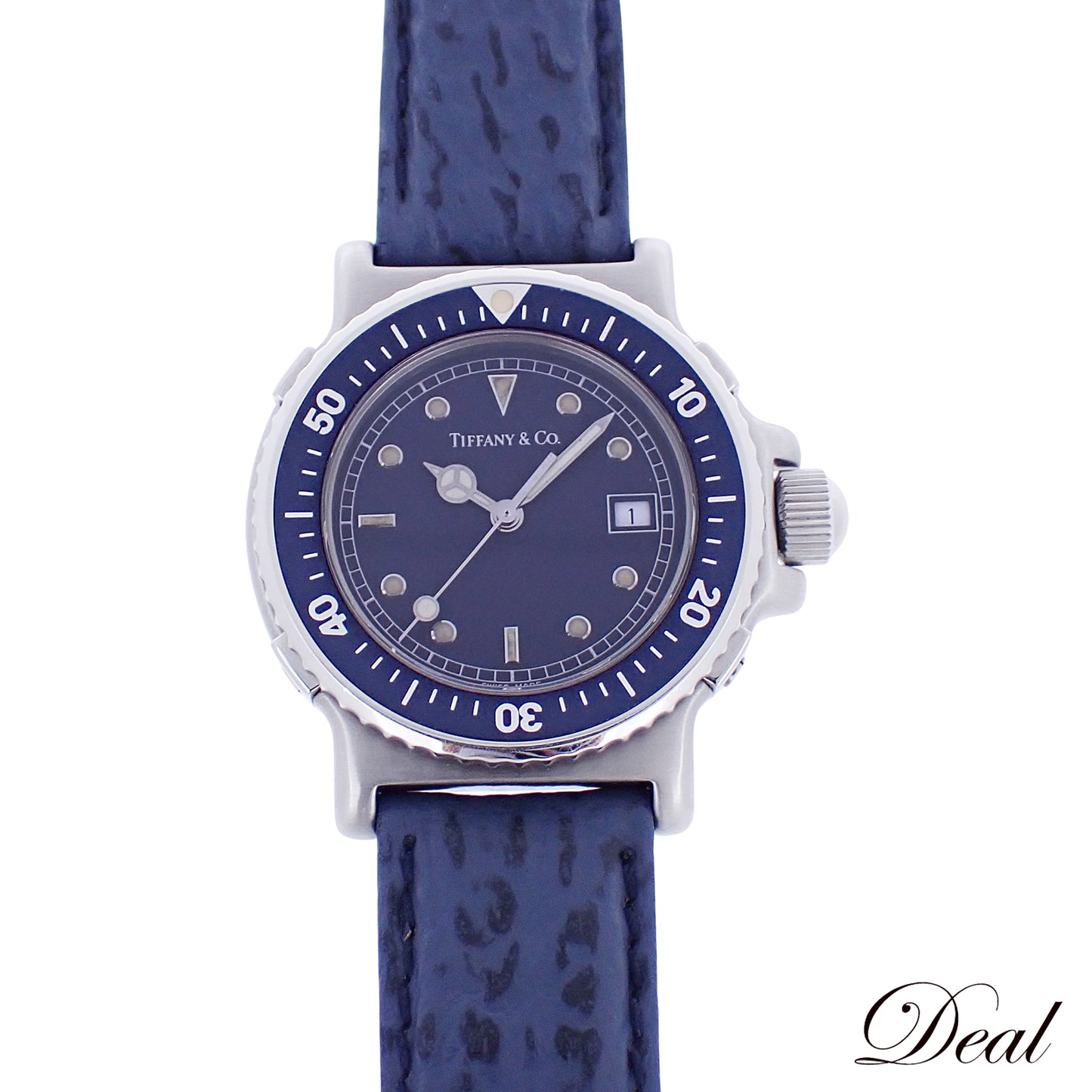 TIFFANY&Co. ティファニー ダイバーズ ウォッチ デイト LO710 レディース 腕時計