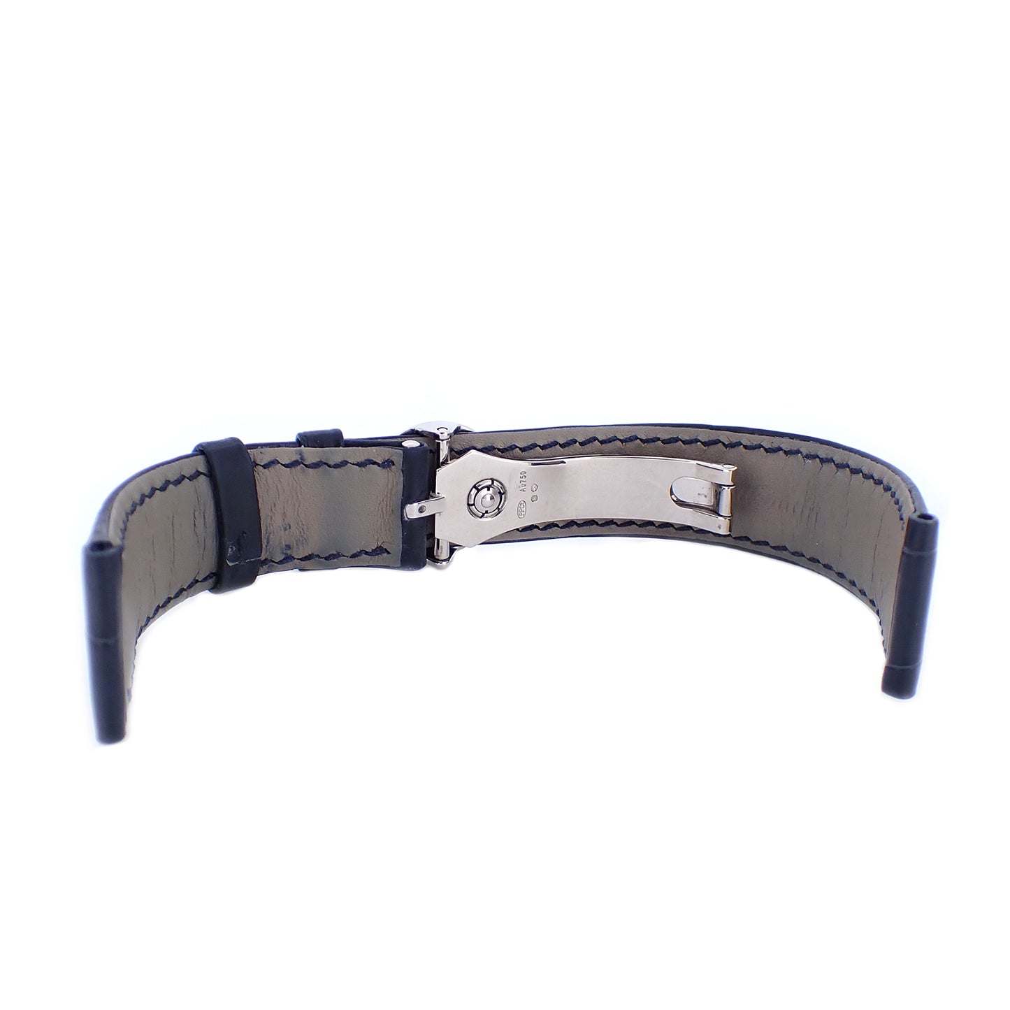 PATEK PHILIPPE パテックフィリップ 純正 レザーベルト K18WG Dバックル付き ブラック 20mm ブラック メンズ 時計ベルト