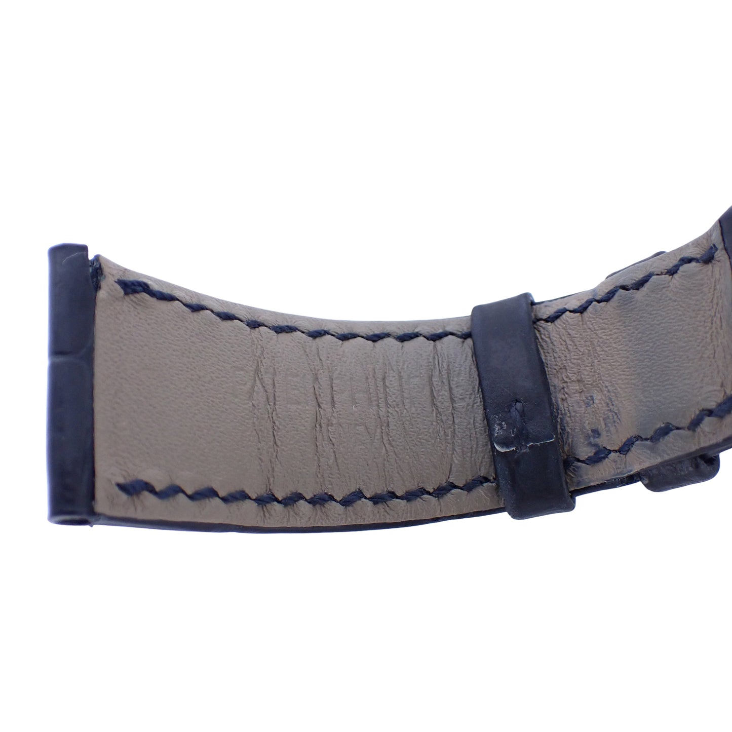 PATEK PHILIPPE パテックフィリップ 純正 レザーベルト K18WG Dバックル付き ブラック 20mm ブラック メンズ 時計ベルト