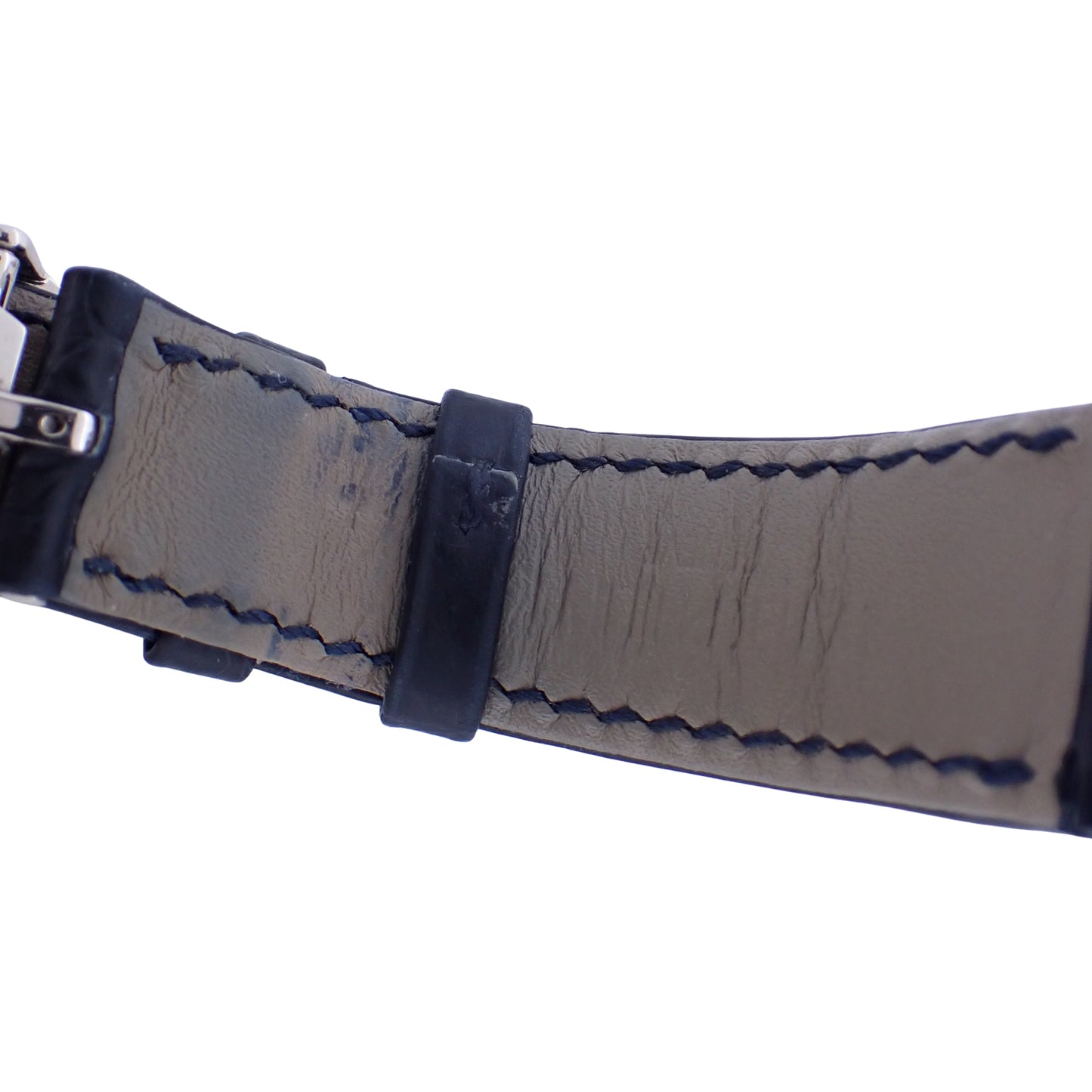 PATEK PHILIPPE パテックフィリップ 純正 レザーベルト K18WG Dバックル付き ブラック 20mm ブラック メンズ 時計ベルト