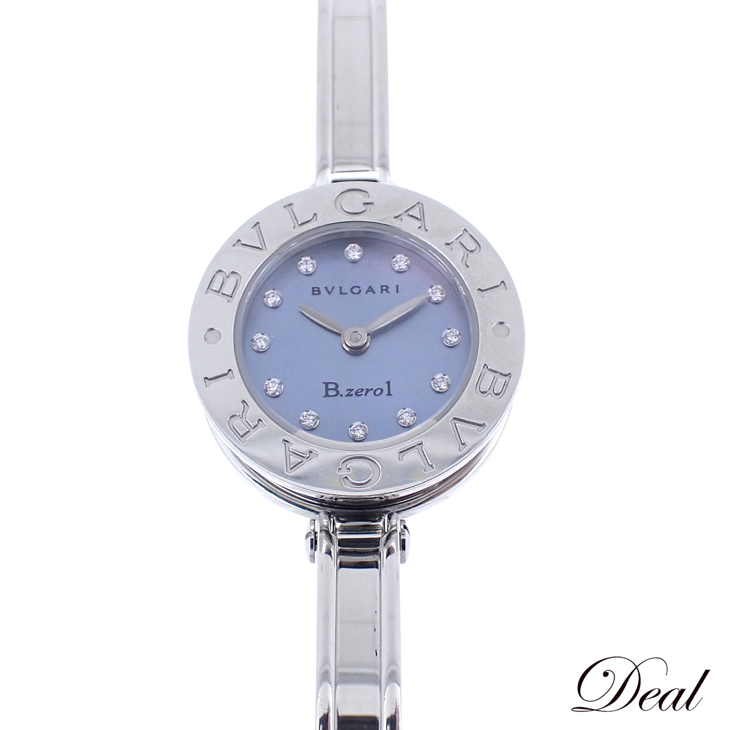 BVLGARI ブルガリ B-zero1 ビーゼロワン バングル 12PD ブルーシェル BZ22S レディース 腕時計