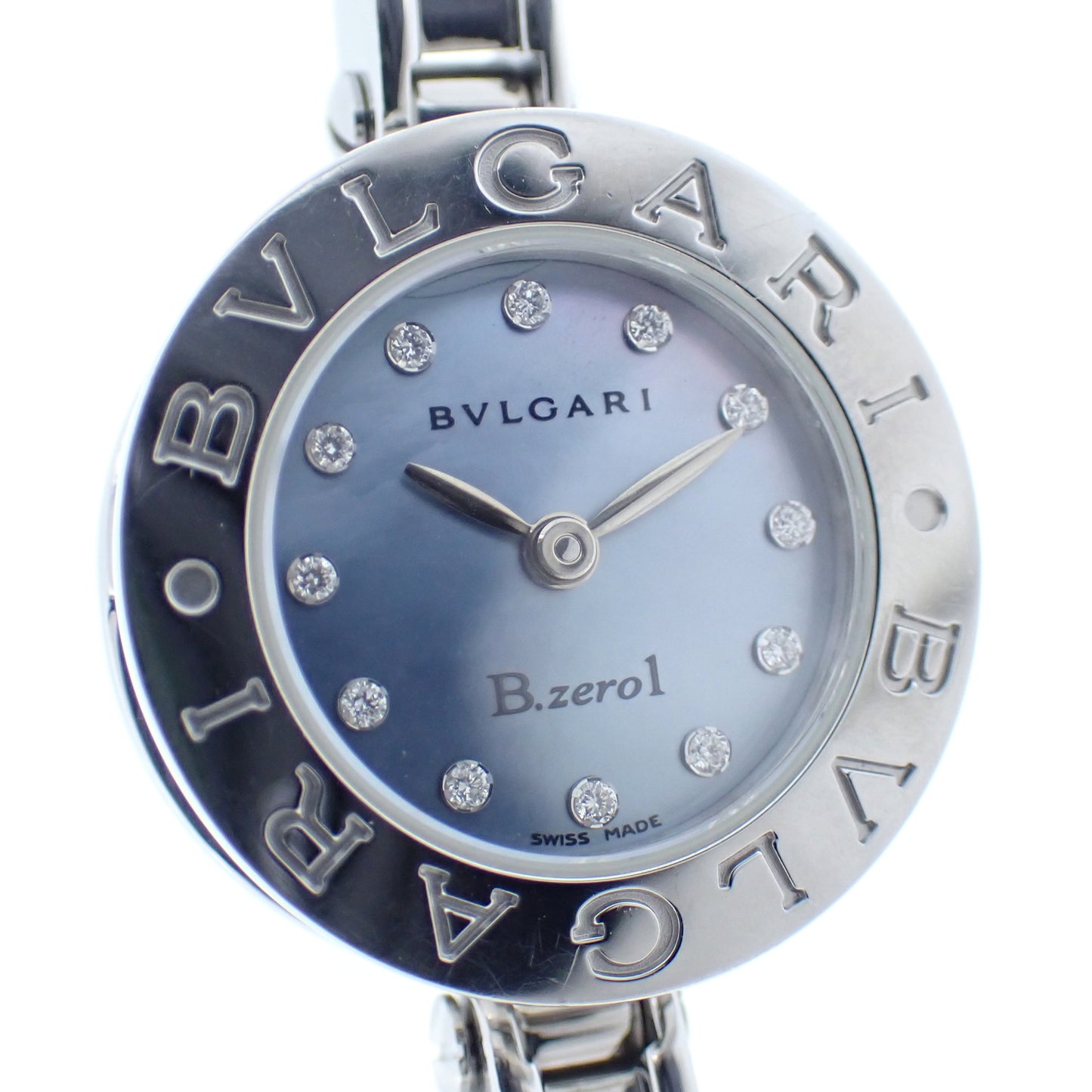 BVLGARI ブルガリ B-zero1 ビーゼロワン バングル 12PD ブルーシェル BZ22S レディース 腕時計