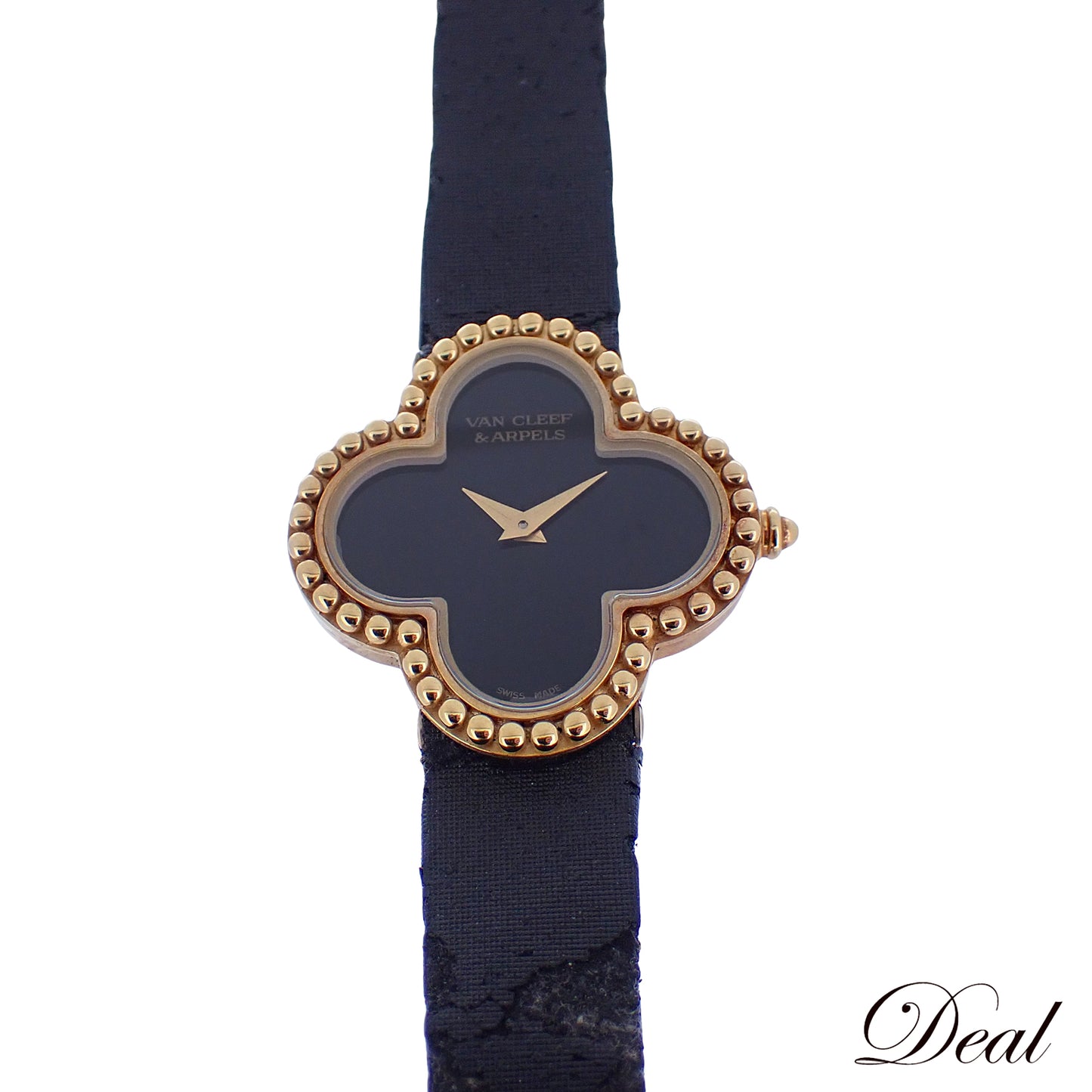Van Cleef & Arpels ヴァンクリーフ＆アーペル アルハンブラ スモール ブラックオニキス VCARD21900 レディース 腕時計