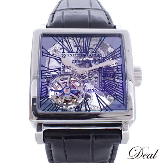 ROGER DUBUIS ロジェデュブイ ゴールデンスクエア トゥールビヨン G40 スケルトン メンズ 腕時計